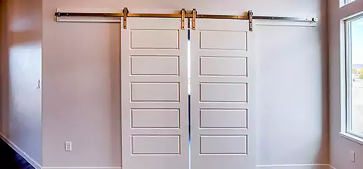 Glass Barn Door with Installation Hardware Kit Leawood
